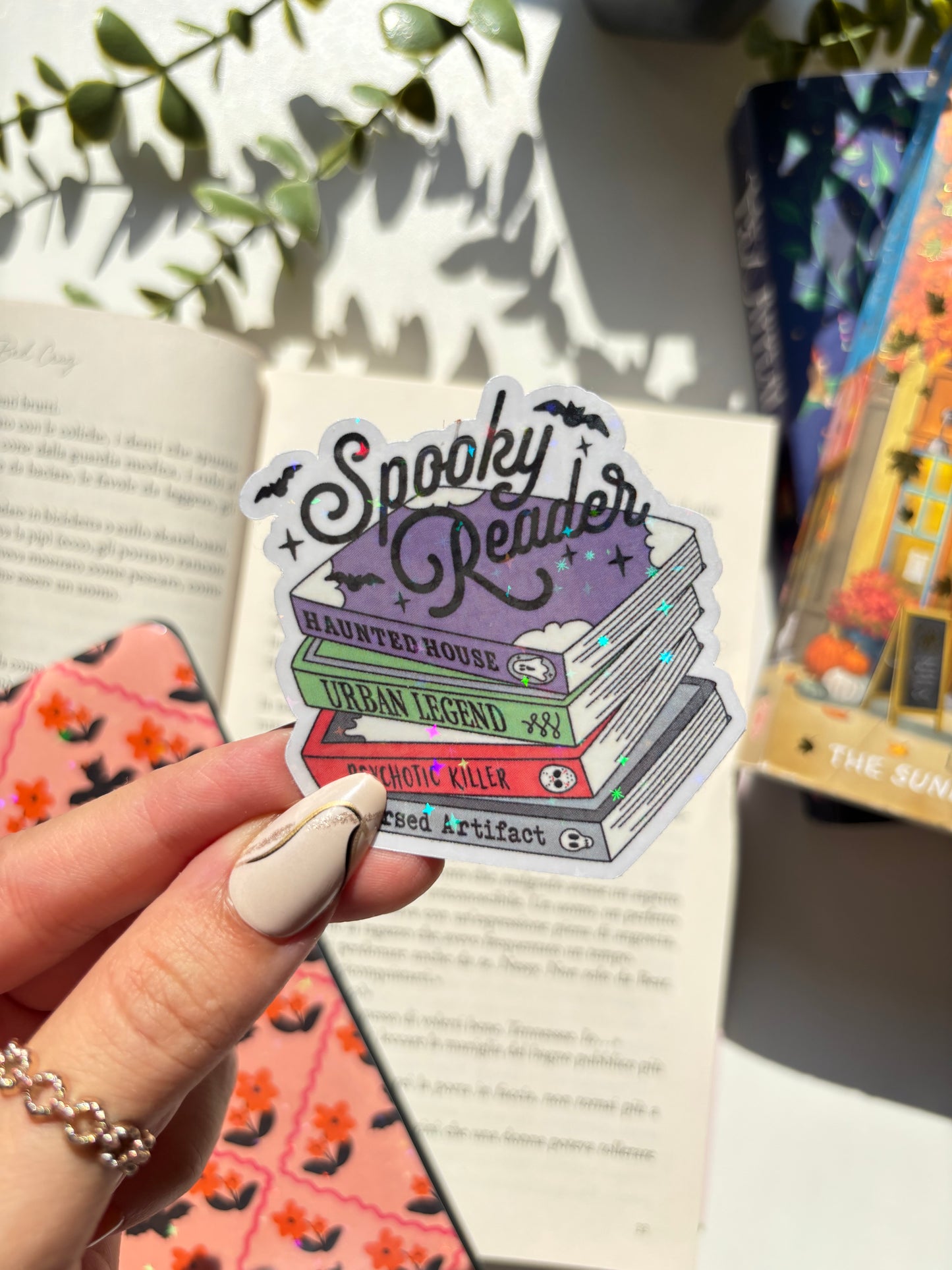 Spooky reader Vinyl Sticker