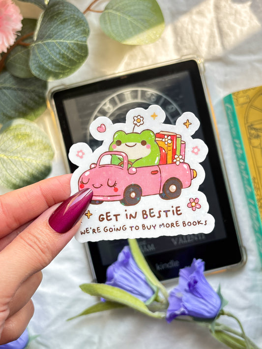 Buy more books Vinyl Sticker