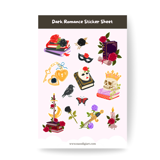Dark Romance Sticker Sheet