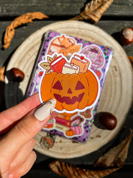 Bookish Halloween Vinyl Sticker