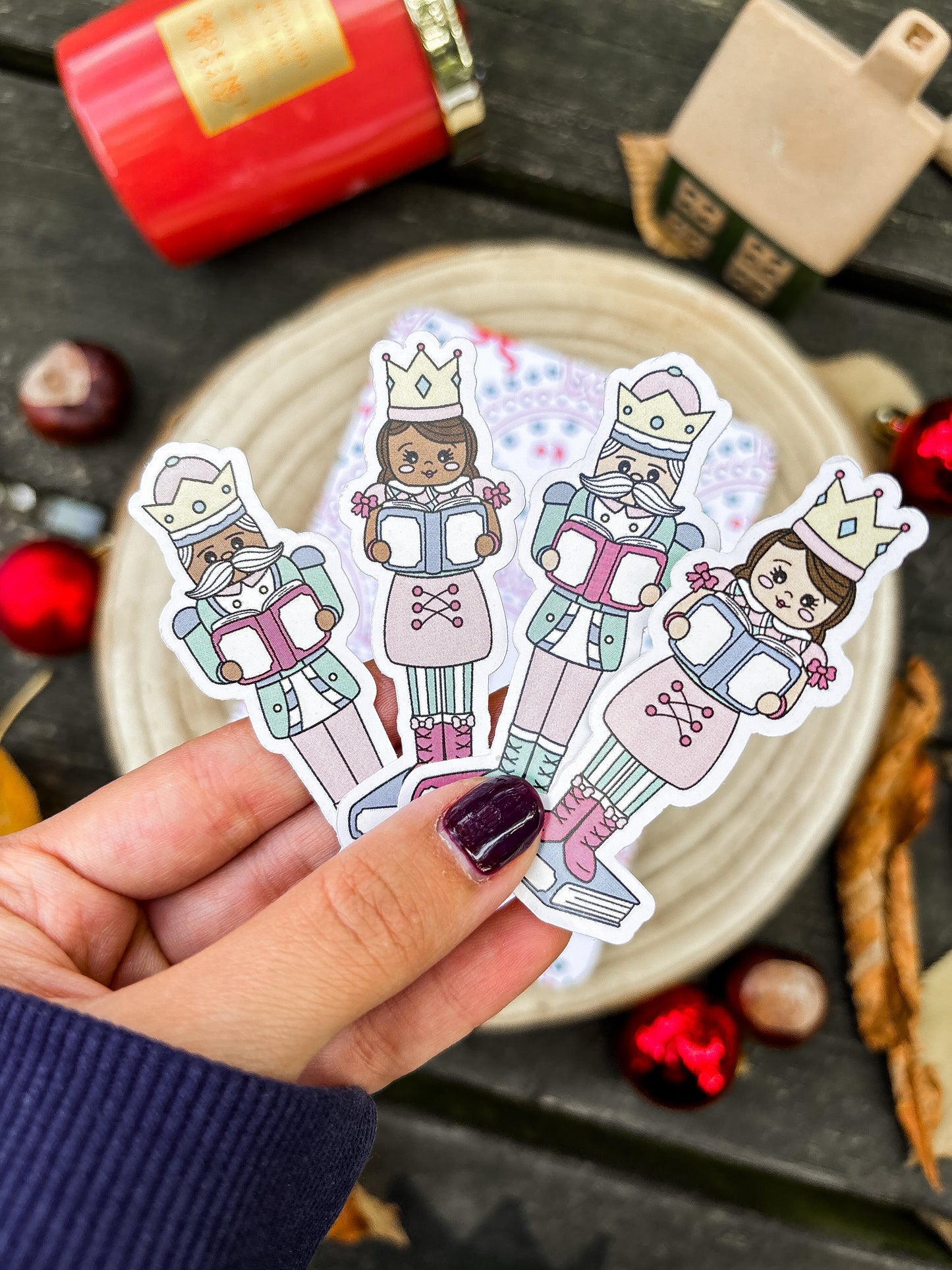 Bookish Nutcracker Vinyl Sticker