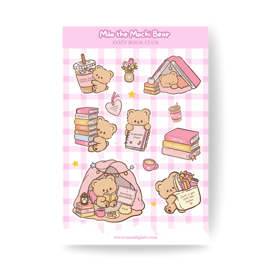 Milo the Mochi Bear Sticker Sheet