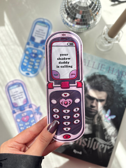 Shadow daddy die-cut bookmark