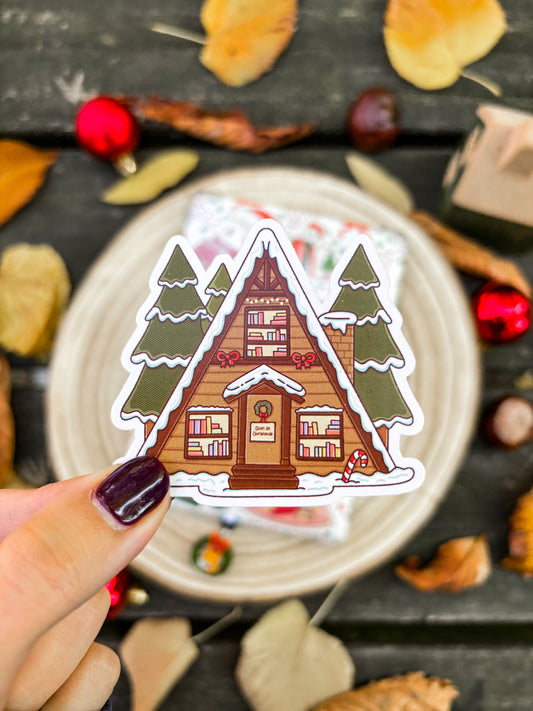 Winter Bookstore Vinyl Sticker