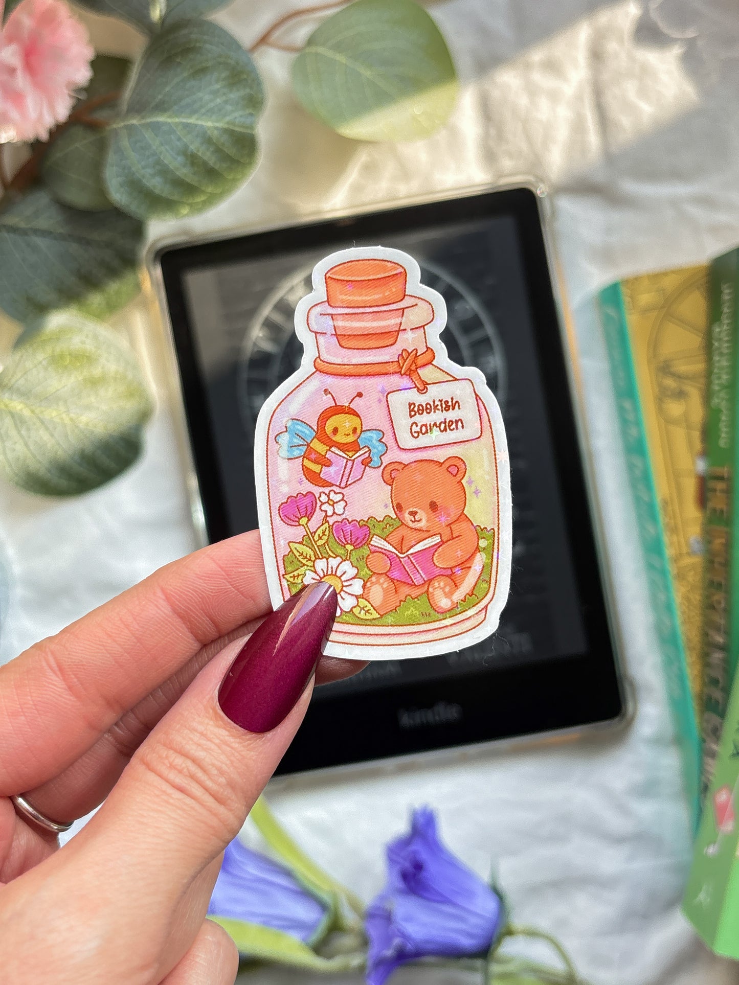 Bookish garden Vinyl Sticker