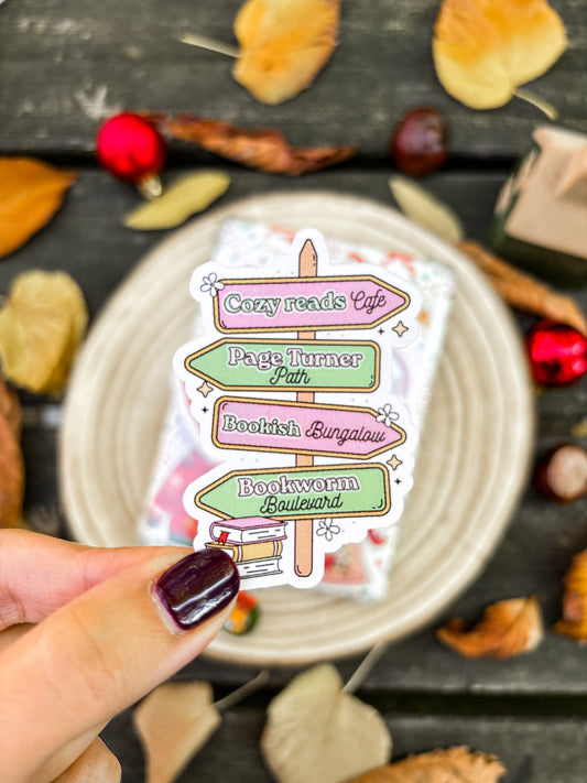 Holiday Street Sign Vinyl Sticker