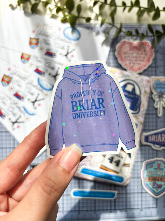 Propriety of briar University Vinyl Sticker