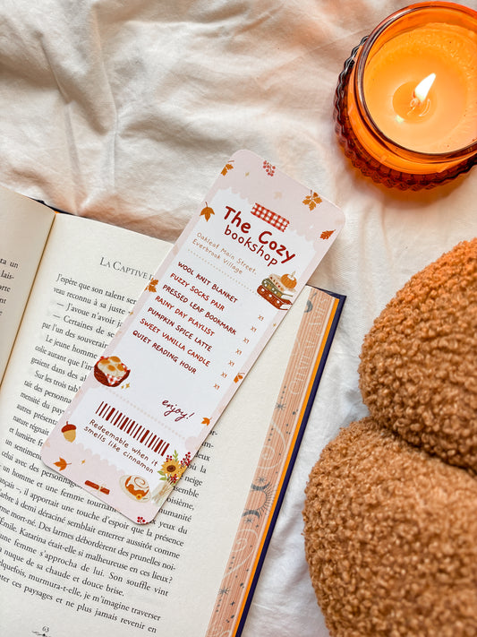 The Cozy Bookshop bookmark