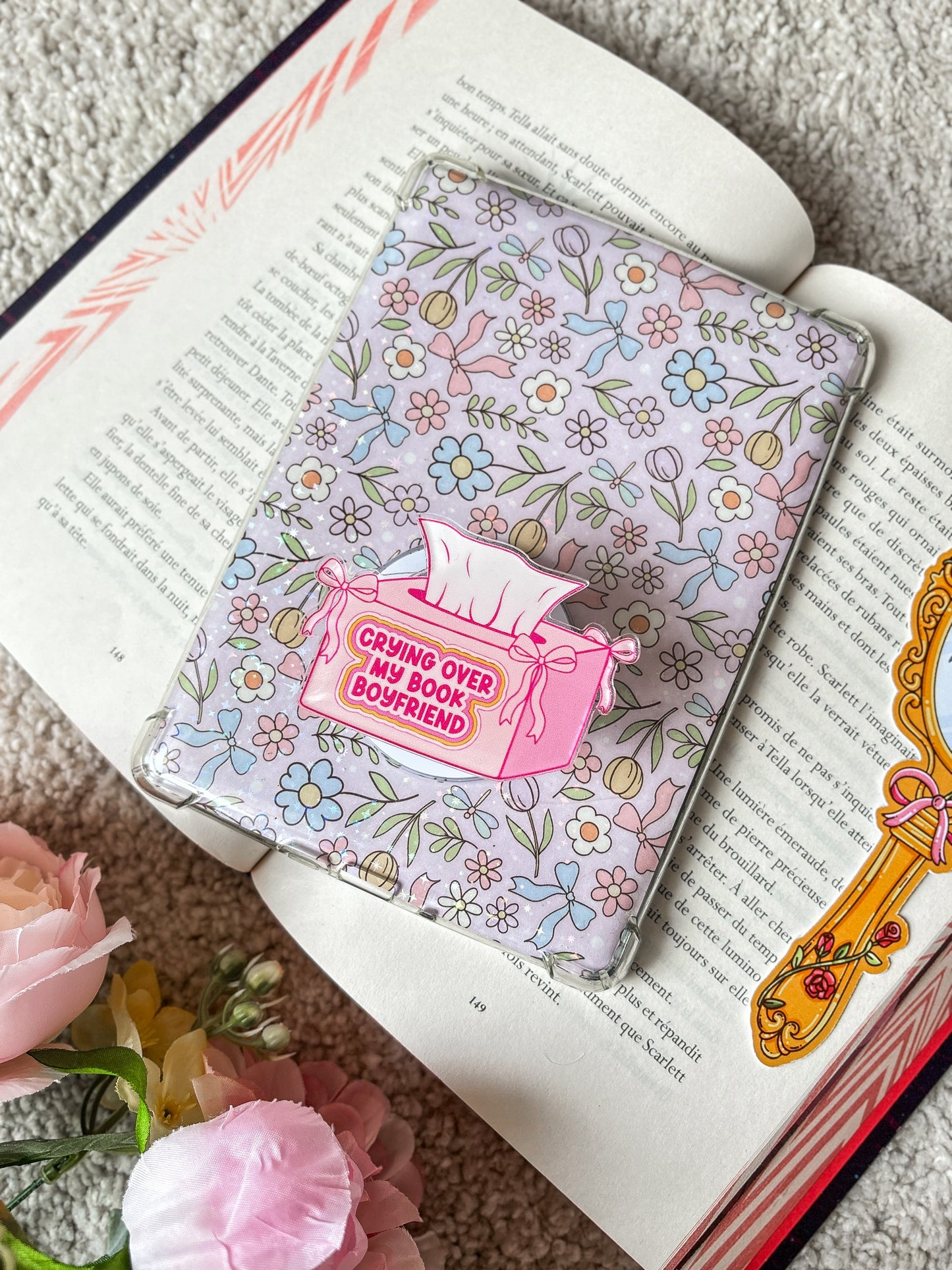Crying Over My Book Boyfriend Magnetic Grip