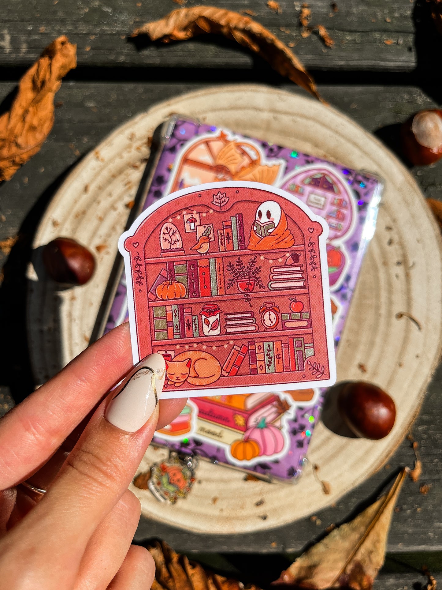 Cozy Library Vinyl Sticker