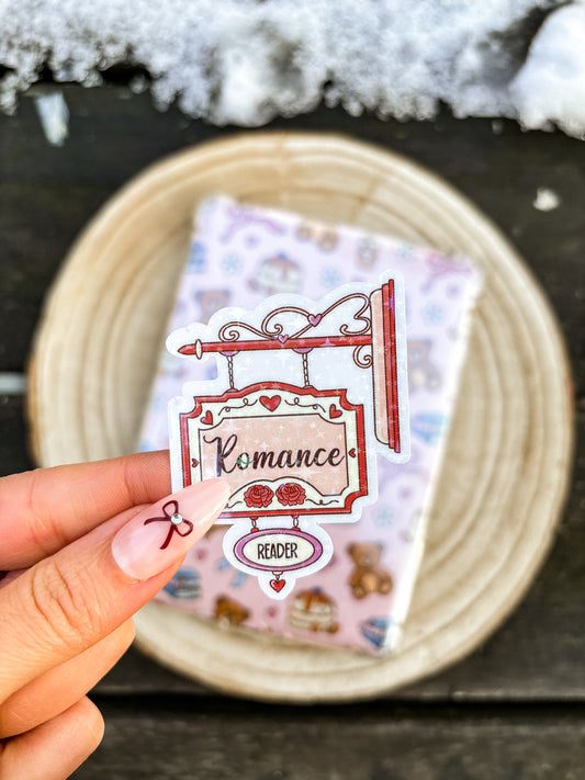 Romance store sign Vinyl sticker