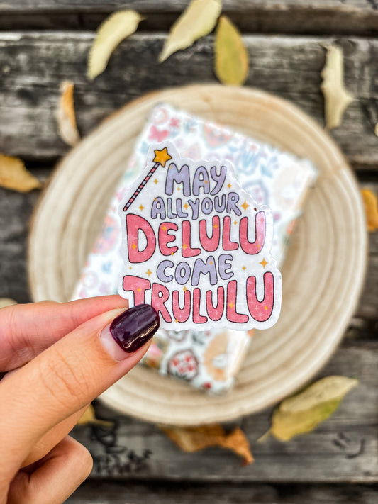 Delulu Vinyl Sticker