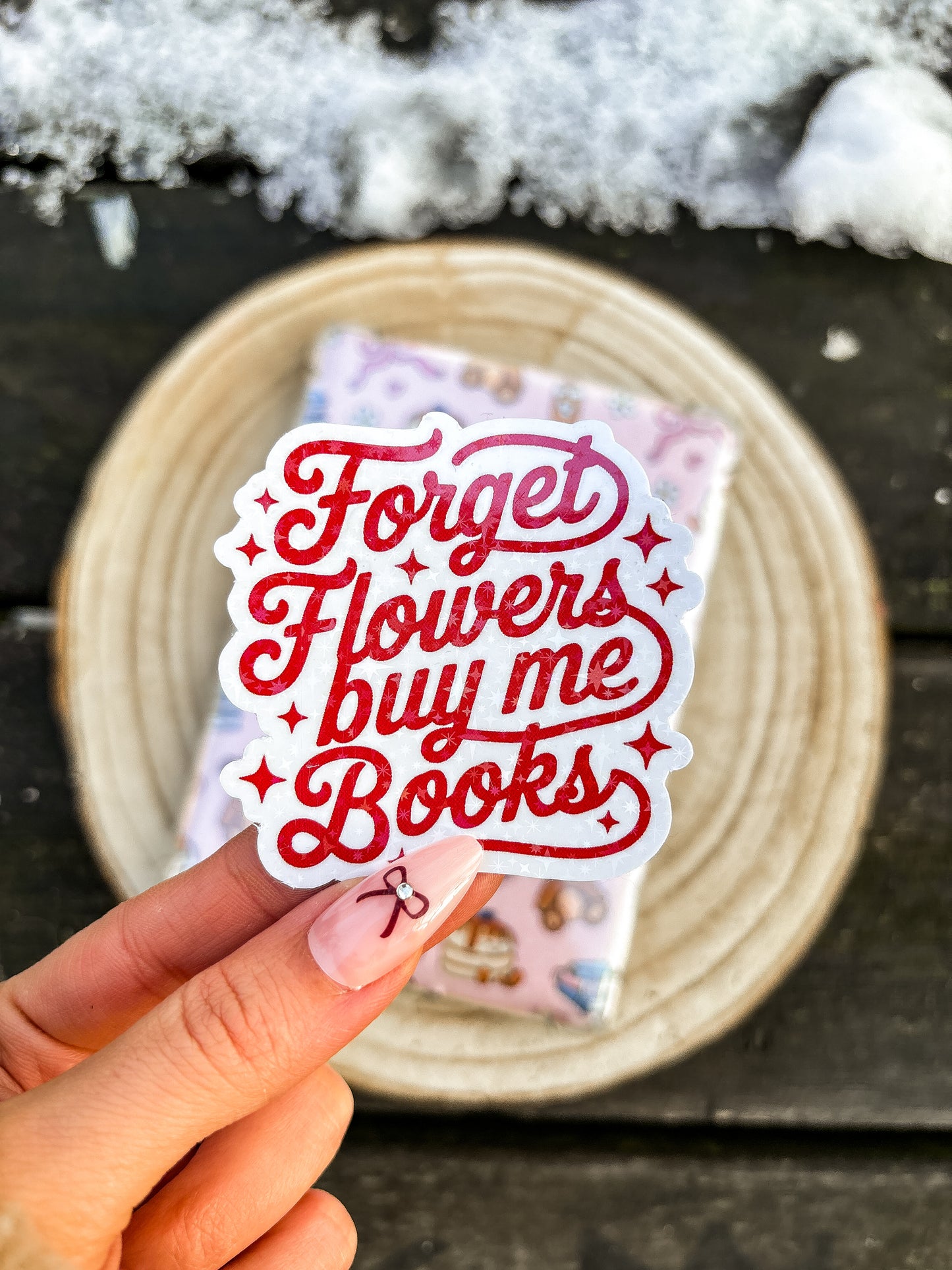 Buy me books Vinyl sticker