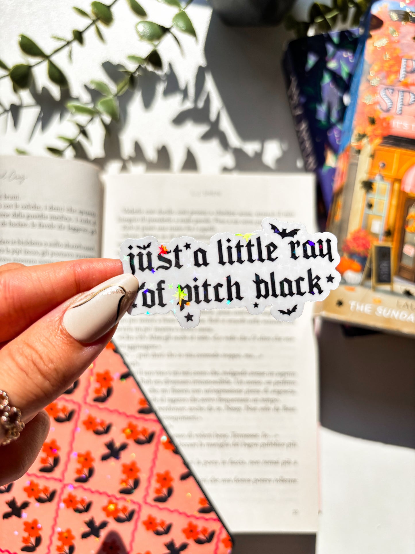 Pitch black Vinyl Sticker