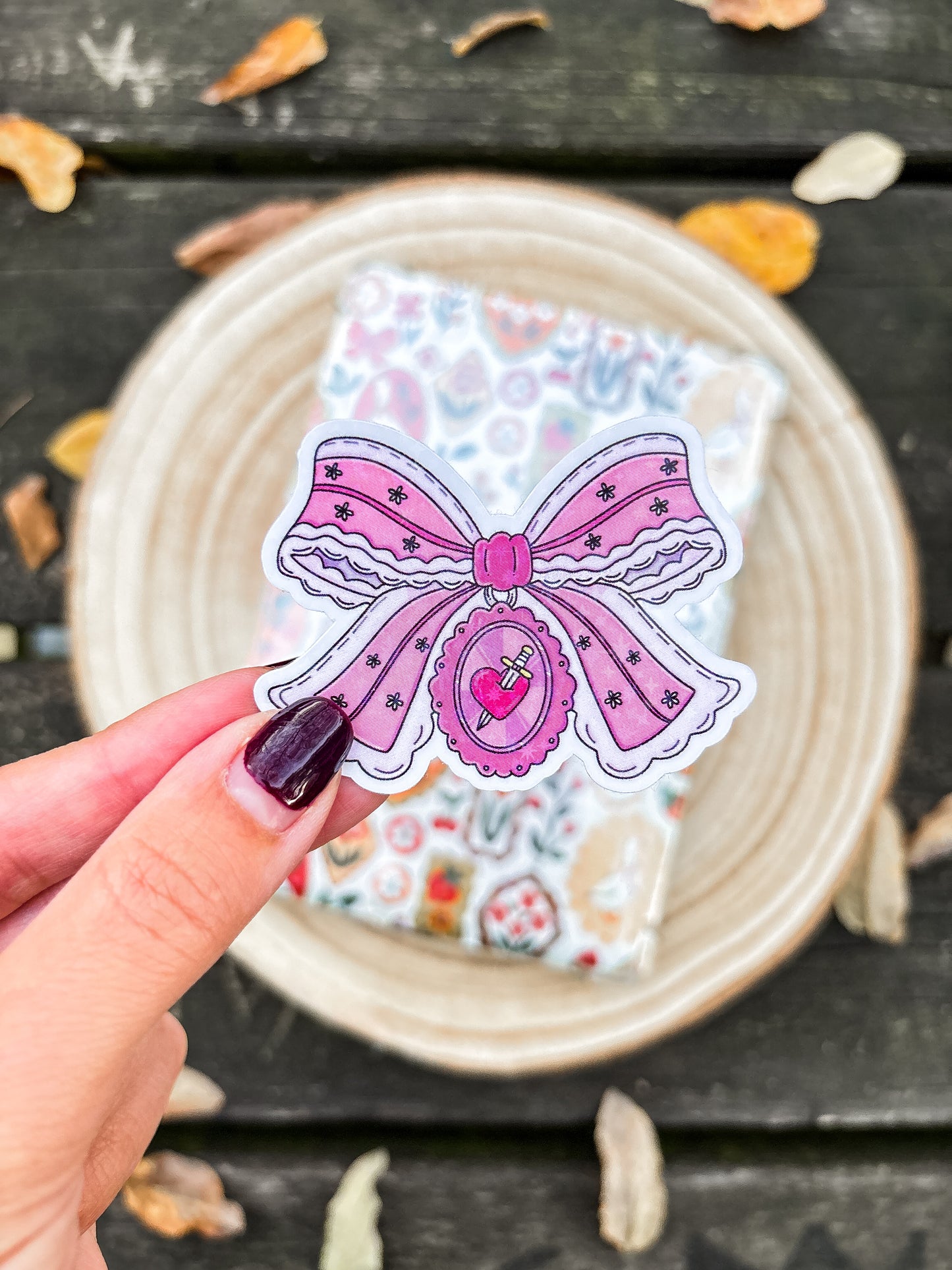 Romance Bow Vinyl Sticker