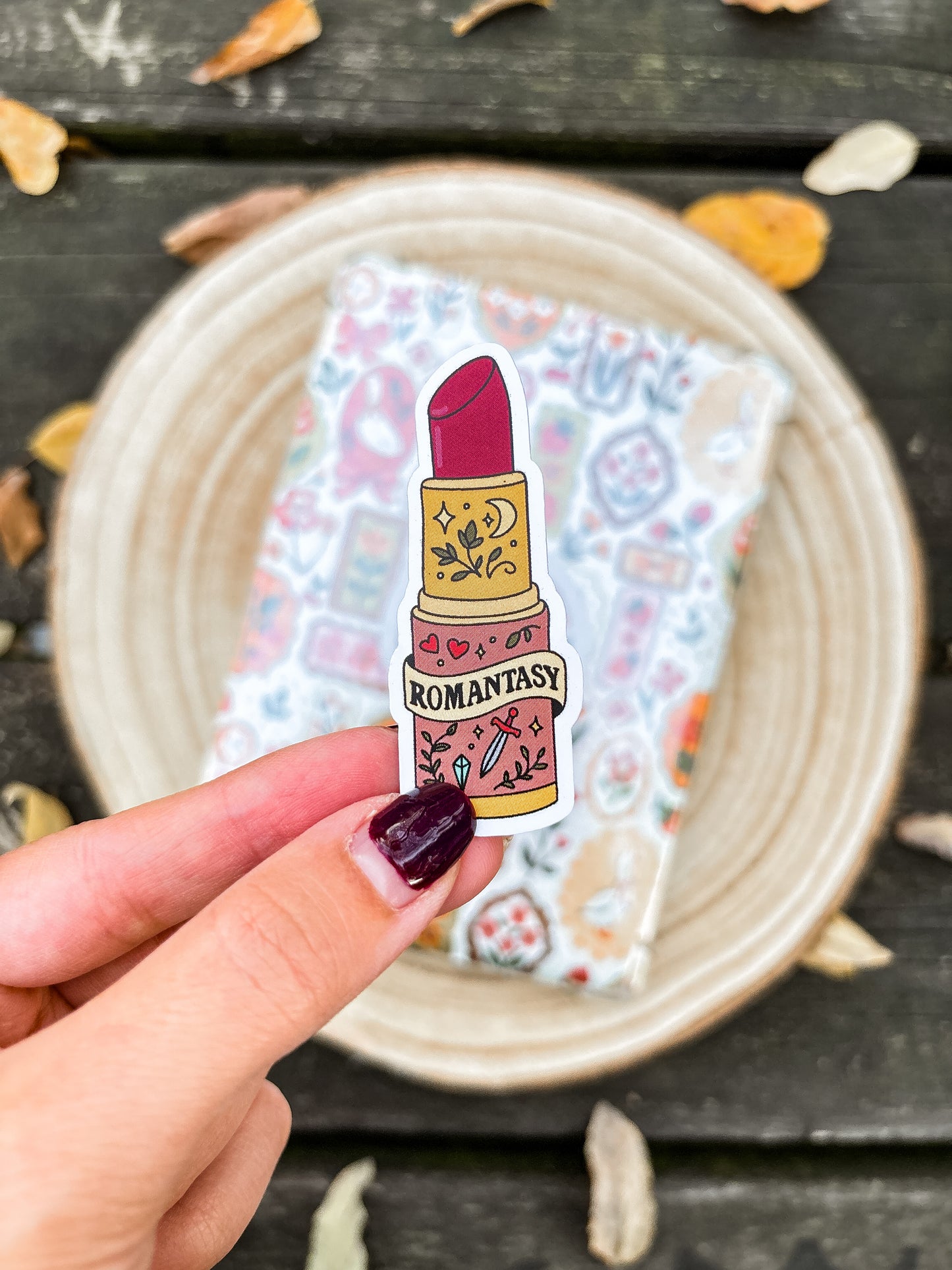 Romantasy Lipstick Vinyl Sticker