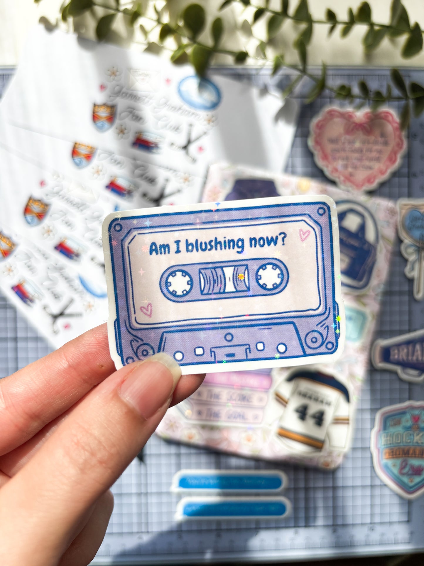Am I blushing now Vinyl Sticker