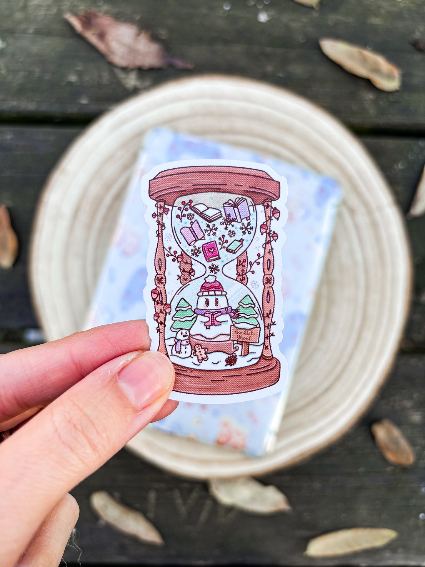 Winter Bookish Ghoul Vinyl Sticker
