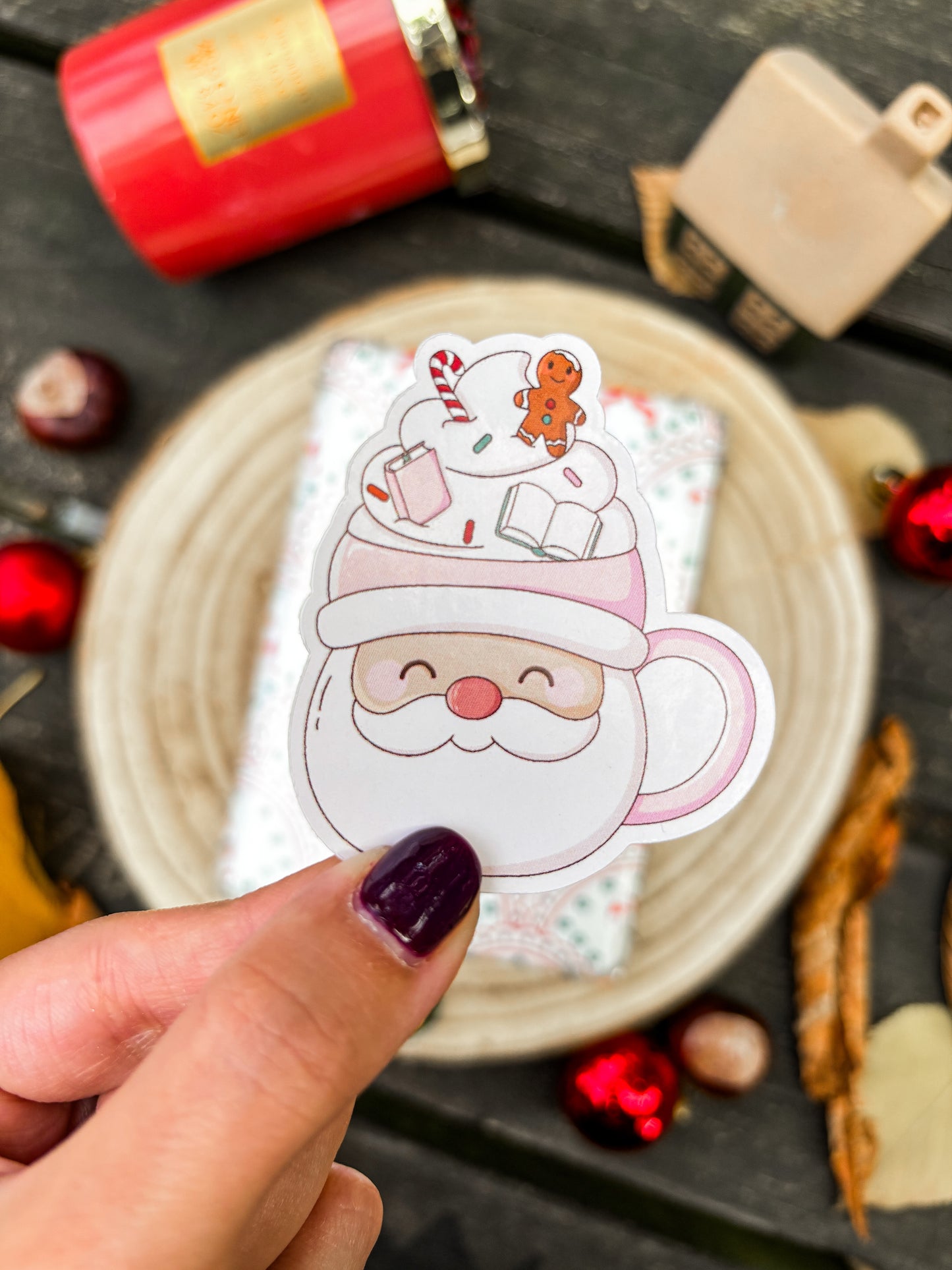 Holiday Mugs Vinyl Sticker