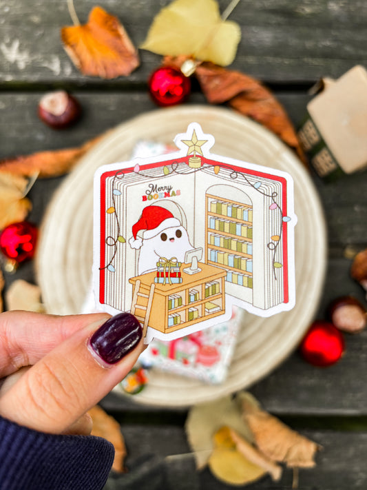 Holiday Library Vinyl Sticker