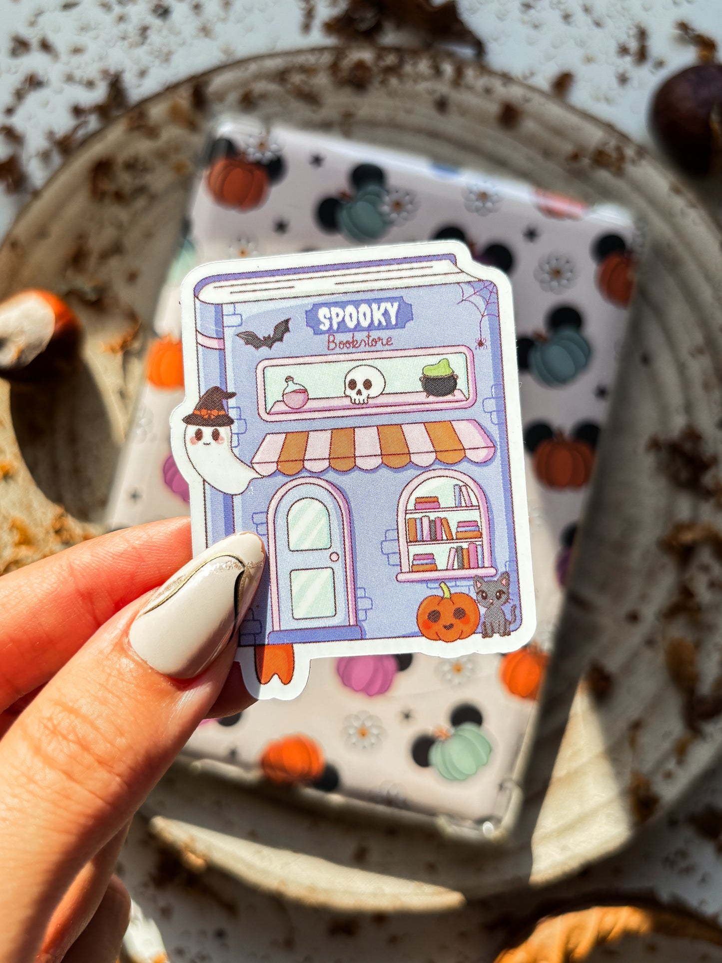Spooky Bookshop Vinyl Sticker