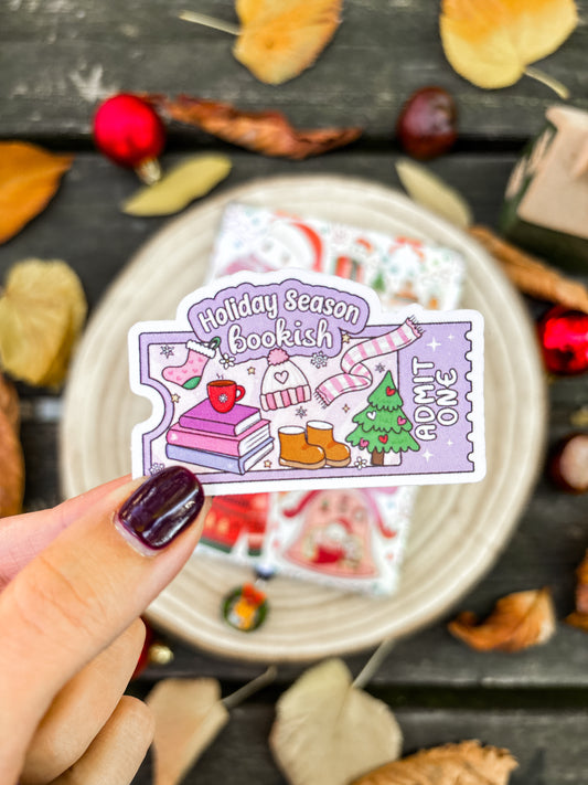 Holiday Season Ticket Vinyl Sticker