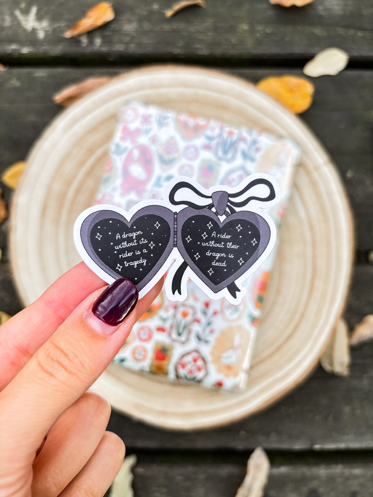 Fantasy Heart Locket Vinyl Sticker