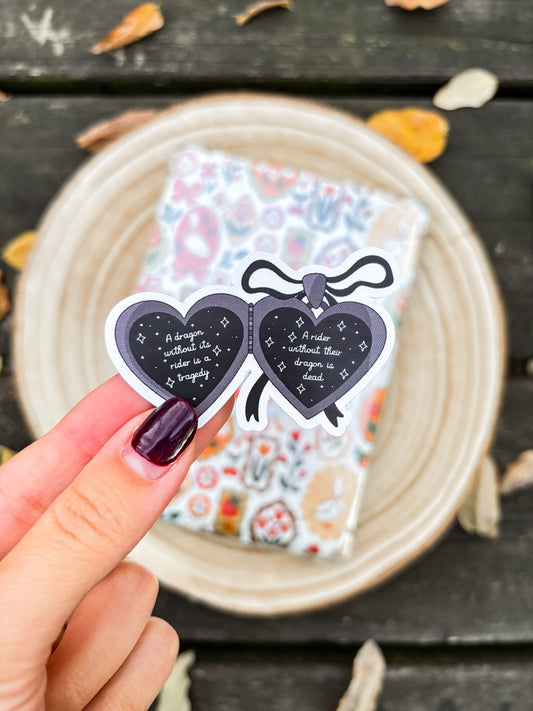 Fantasy Heart Locket Vinyl Sticker