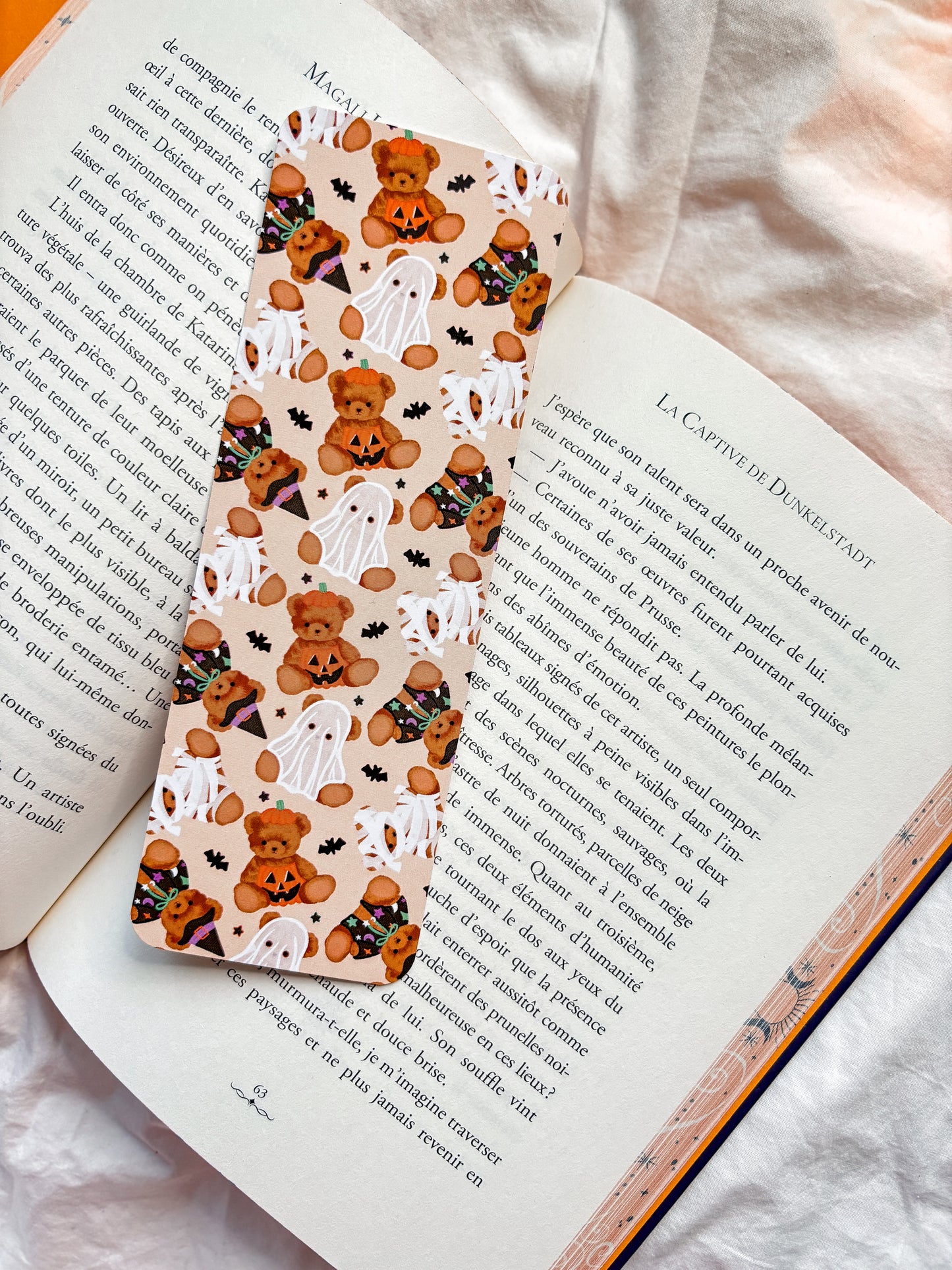 Halloween Teddy bear bookmark