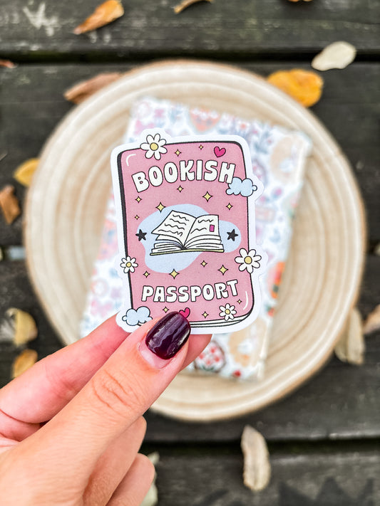 Bookish Passport Vinyl Sticker