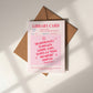 Bookish greeting card• library card, dark romance