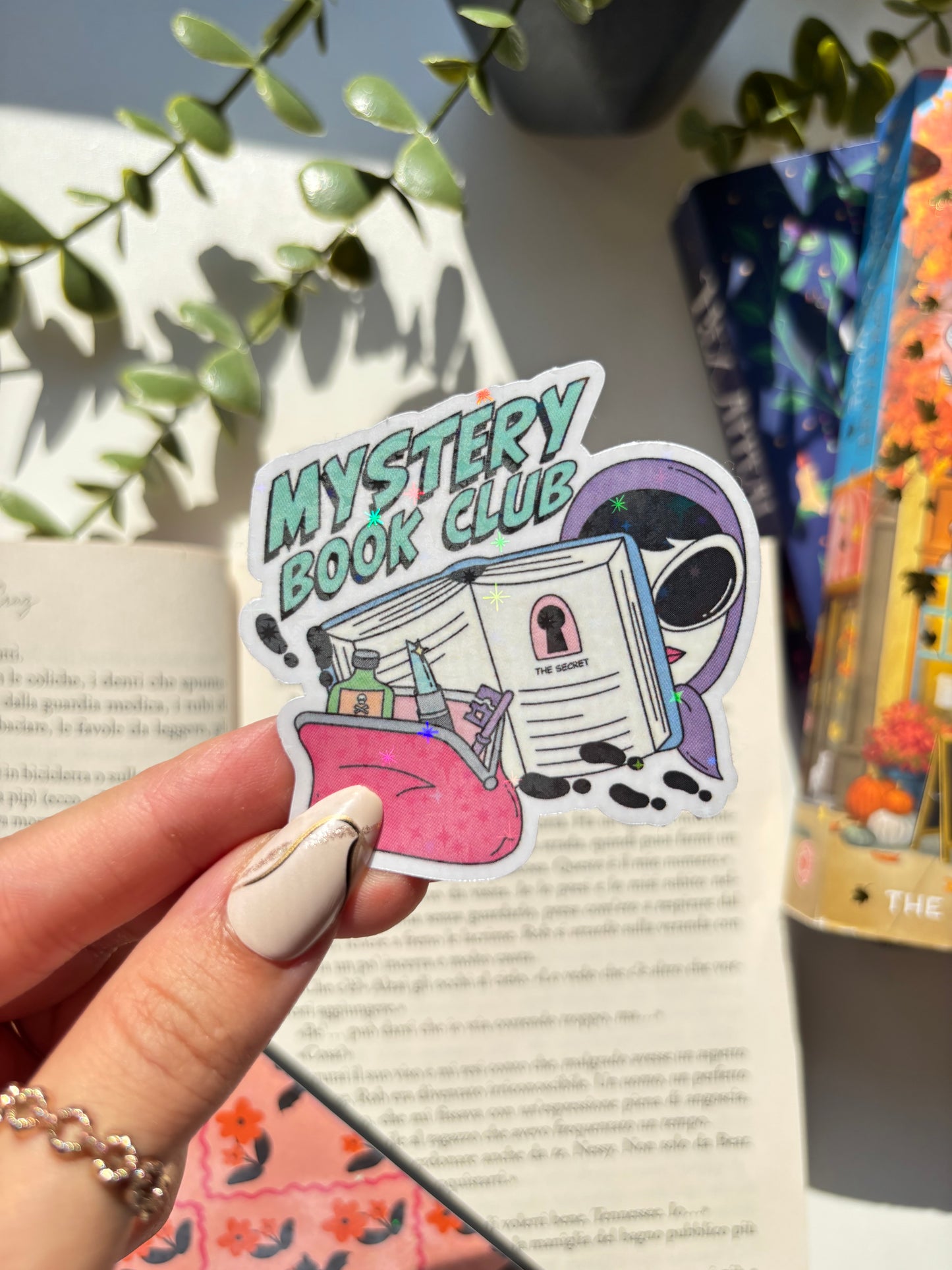 Mystery Book Club Vinyl Sticker