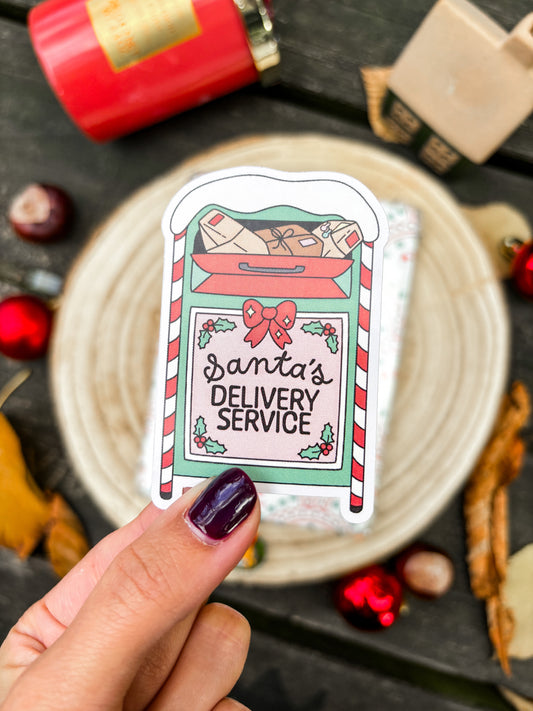 Santa's Delivery Service Vinyl Sticker