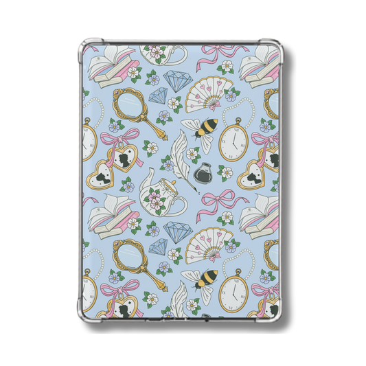 Blue Historical Romance Holographic Insert