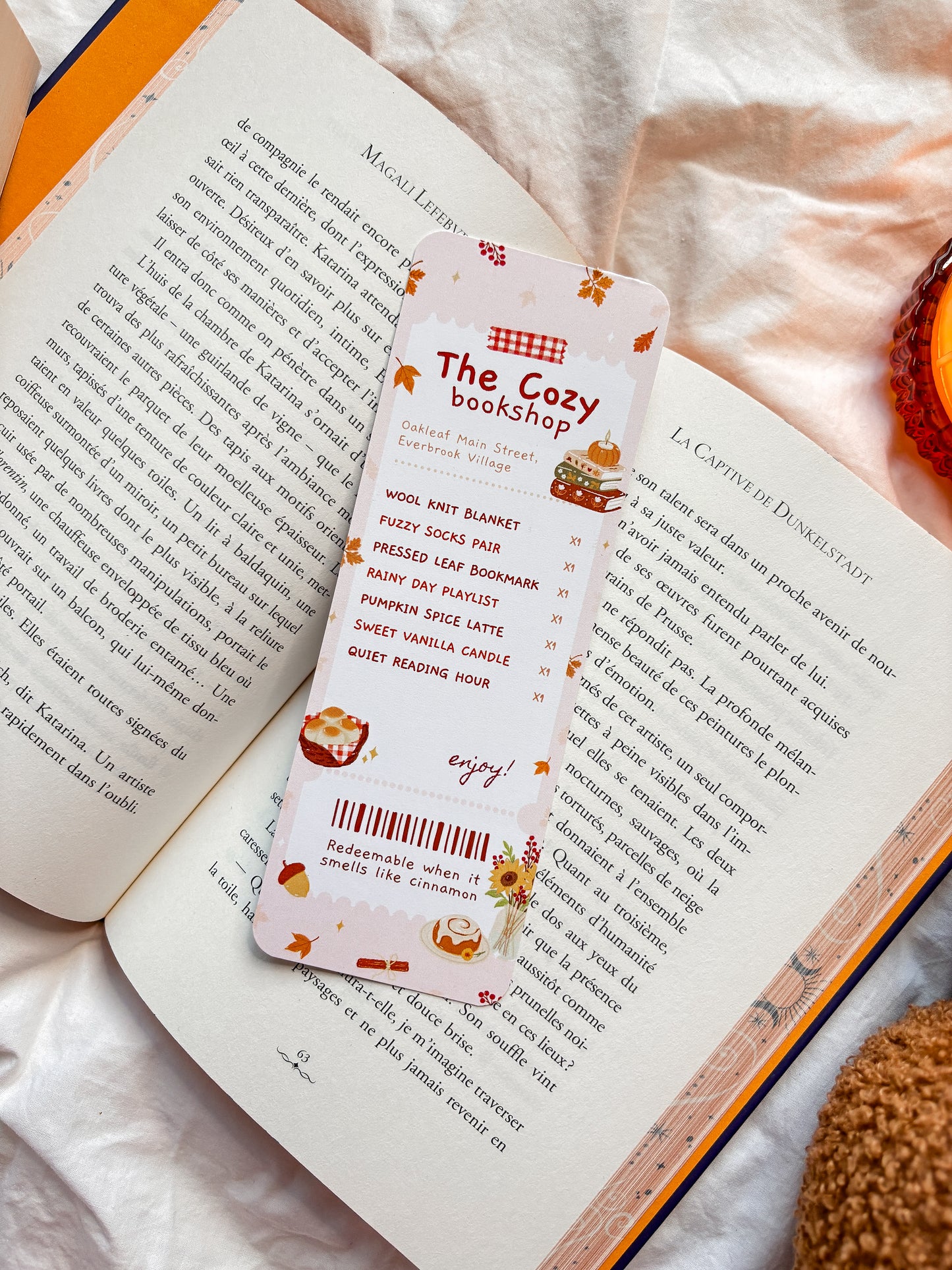 The Cozy Bookshop bookmark