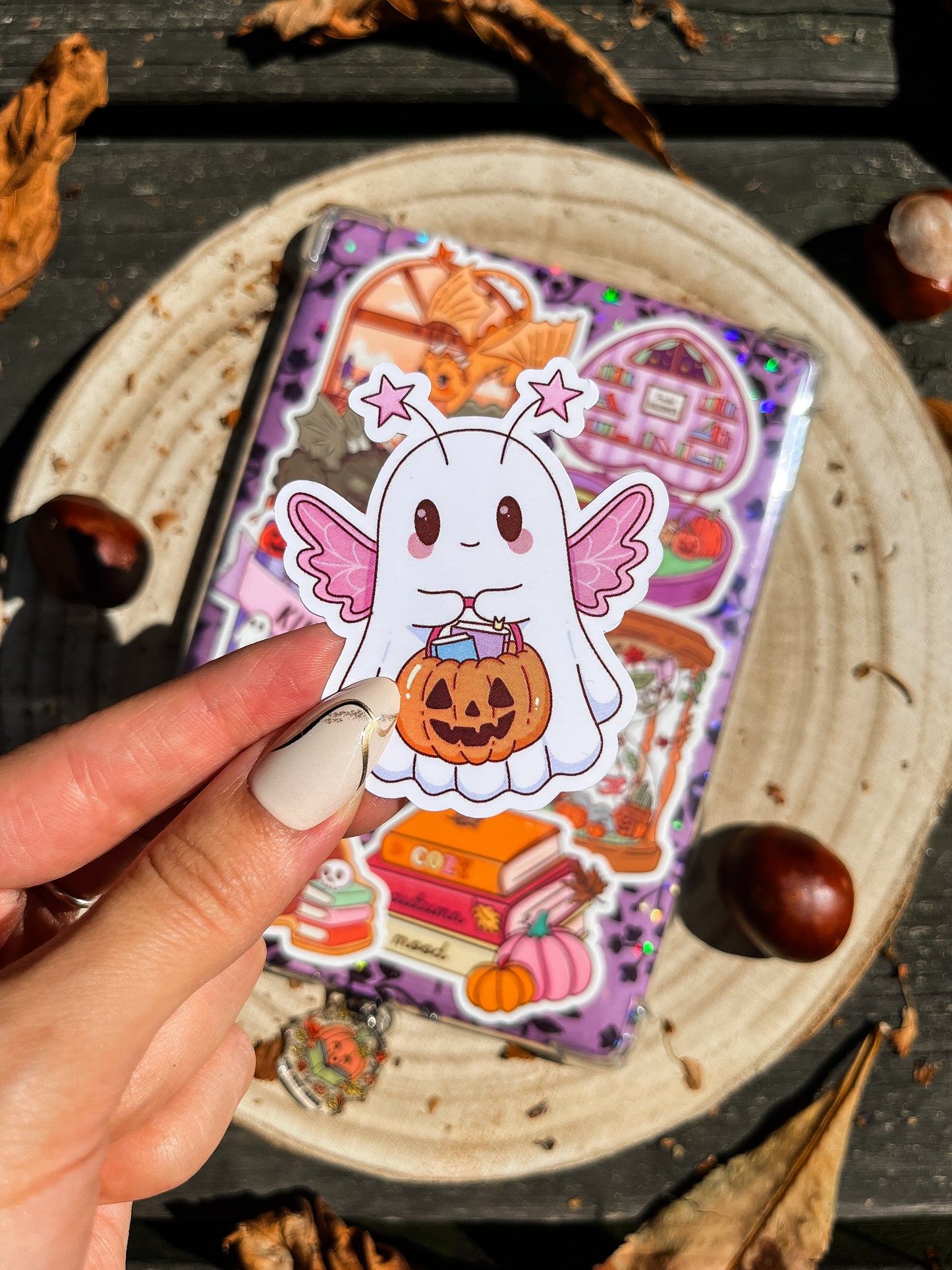 Spooky Ghost Vinyl Sticker