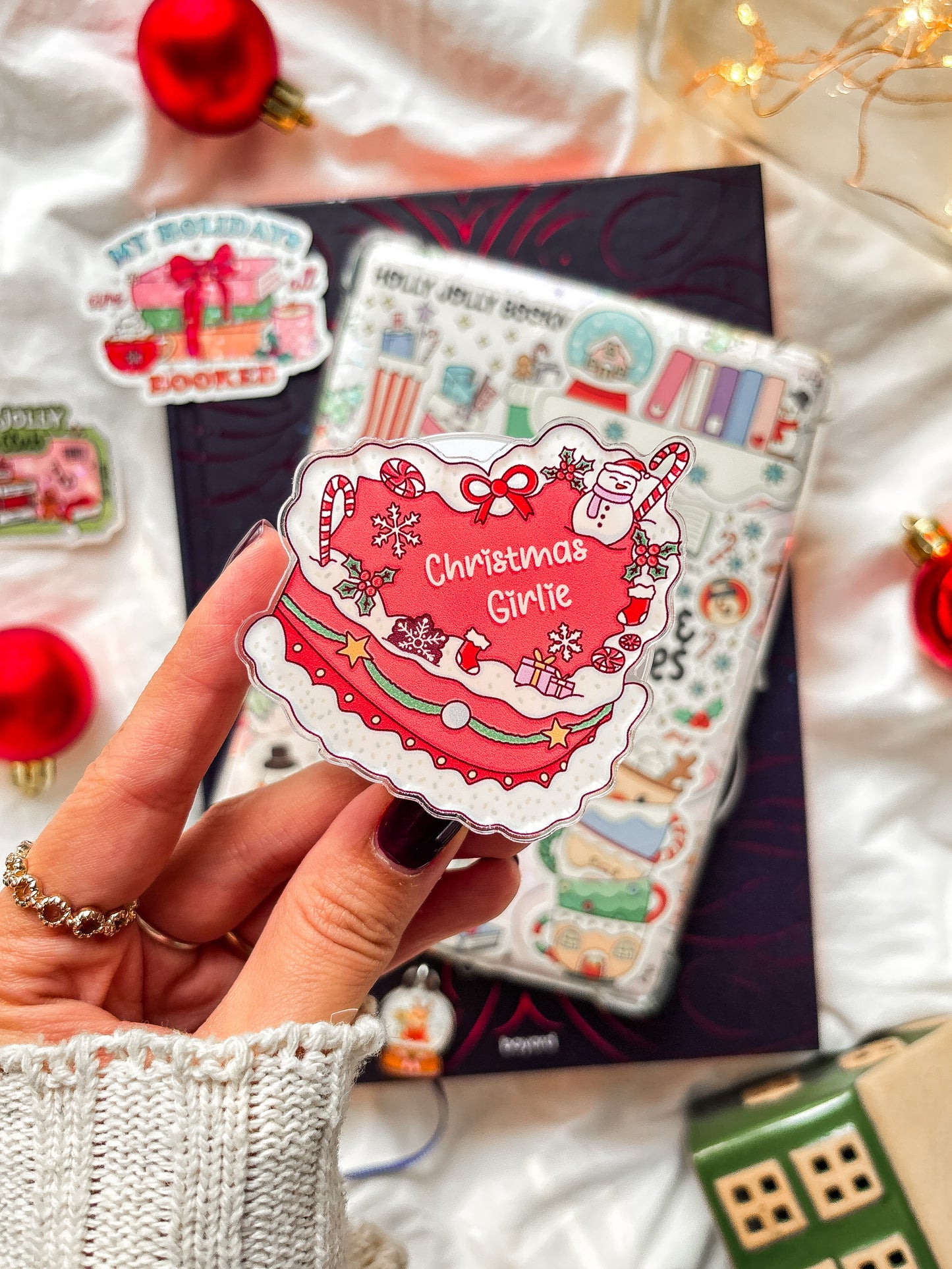 Christmas Girlie Cake Magnetic grip