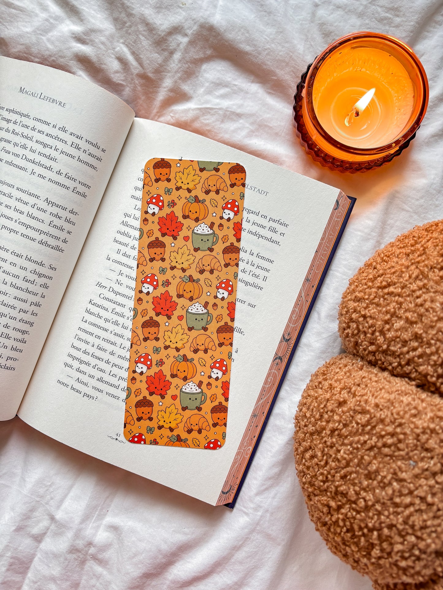 Fall Jellycats bookmark
