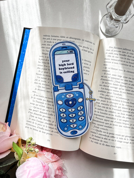 Fantasy high lord die-cut bookmark