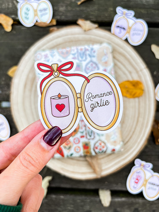 Romance Girlie Locket Vinyl Sticker