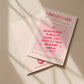 Bookish greeting card• library card, dark romance