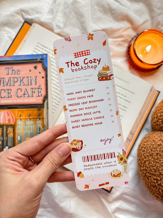 The Cozy Bookshop bookmark