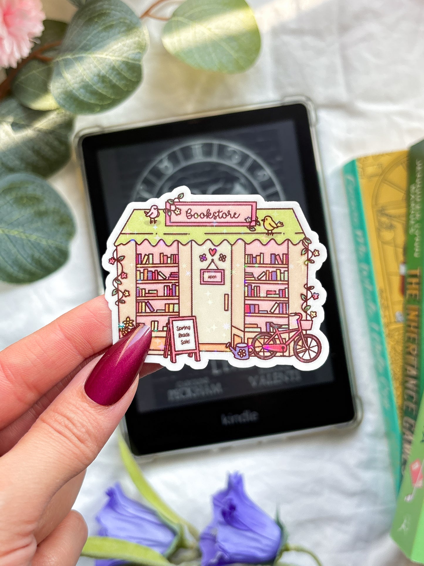 Spring bookstore Vinyl Sticker
