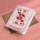Bookish greeting card• Queen of books