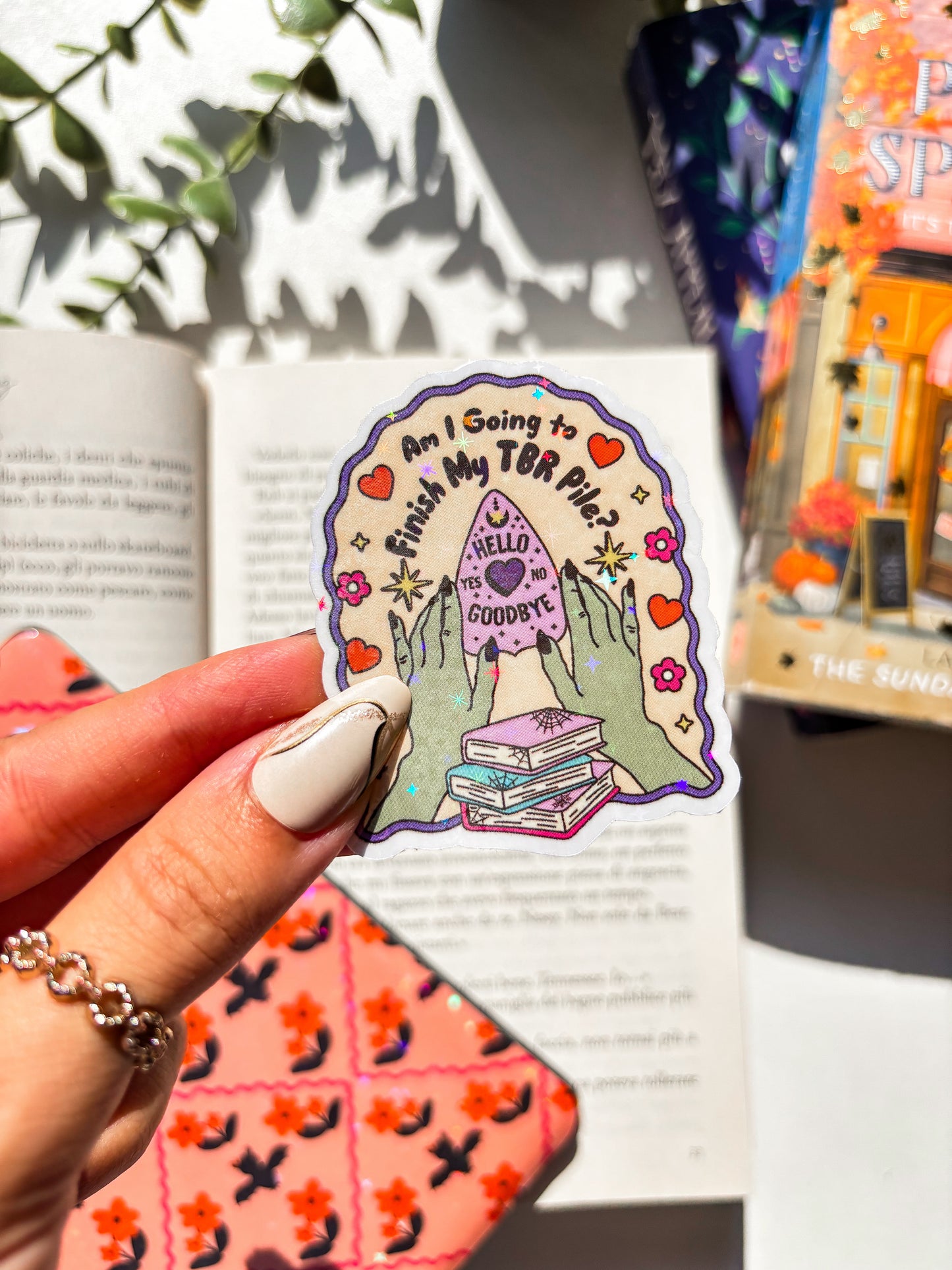 Bookish Ouija Board Vinyl Sticker