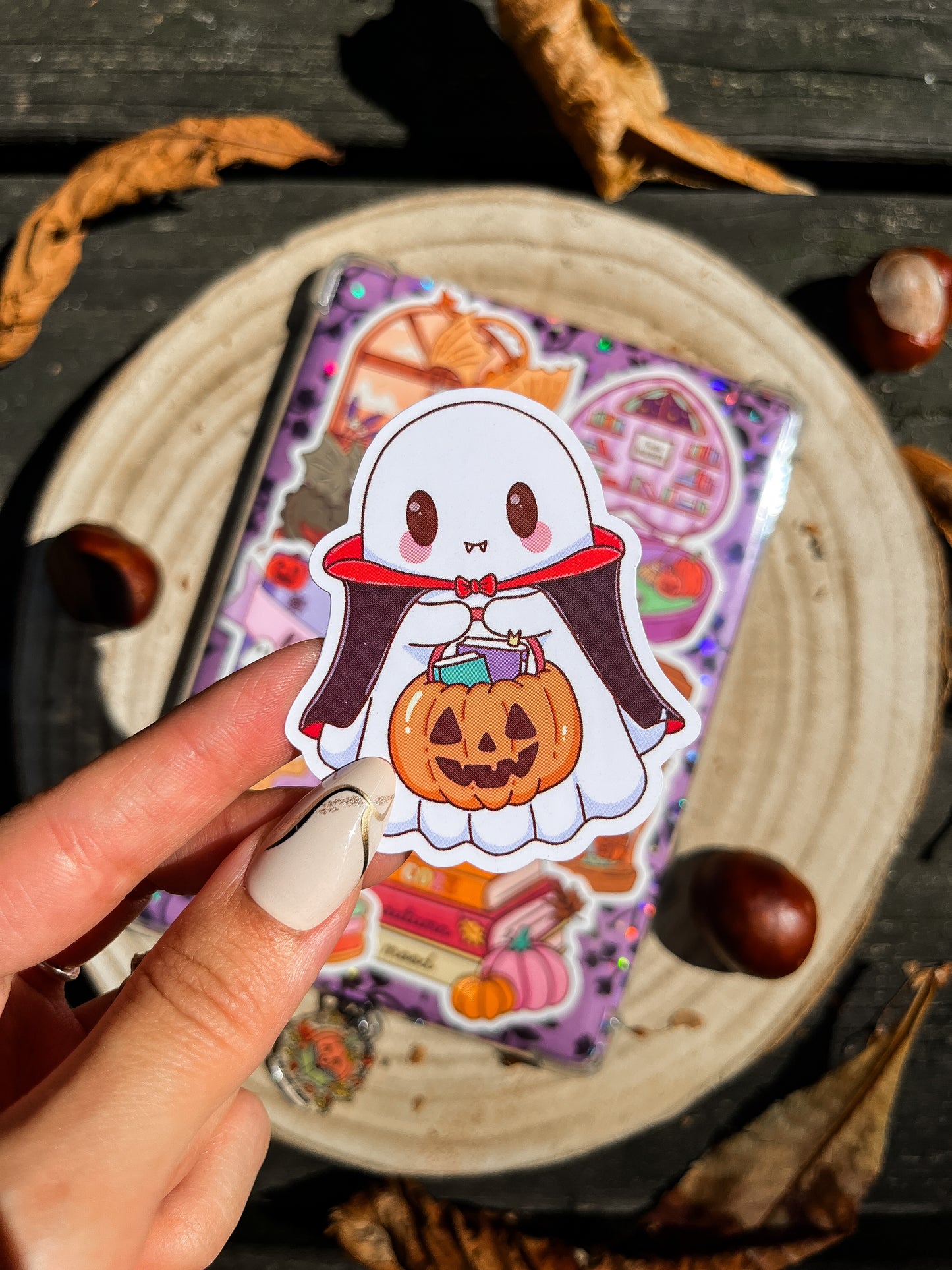 Vampire Ghost Vinyl Sticker