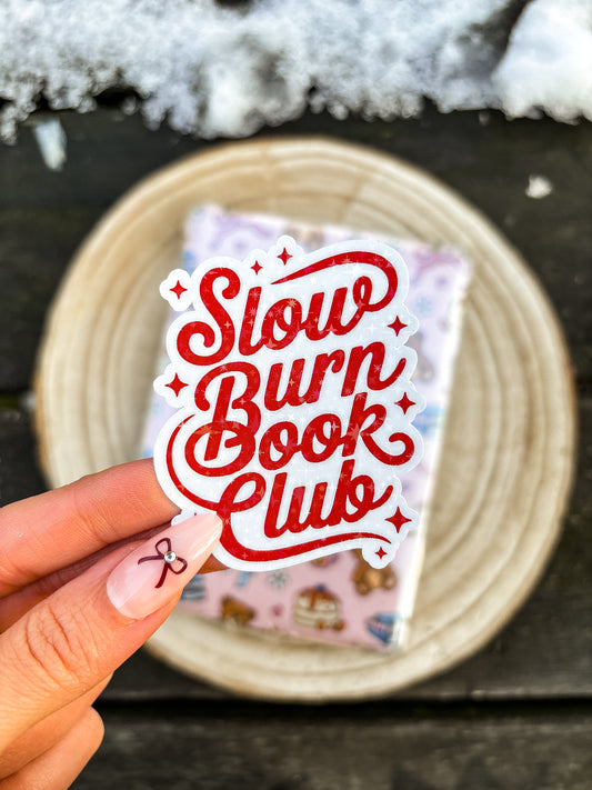 Slow burn book club Vinyl sticker