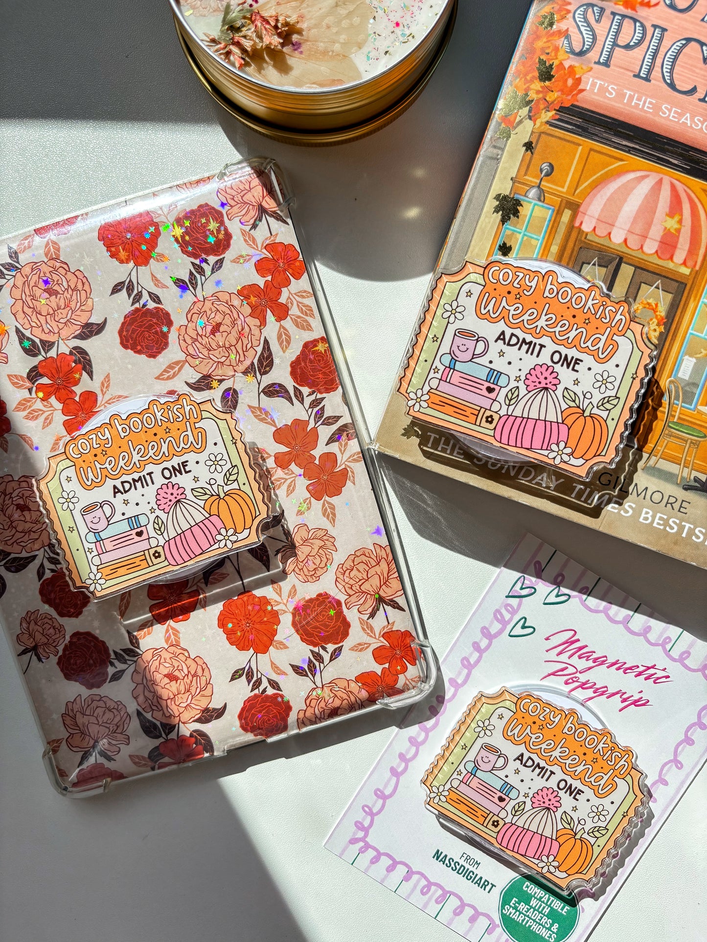 Cozy Bookish Weekend Magnetic Grip