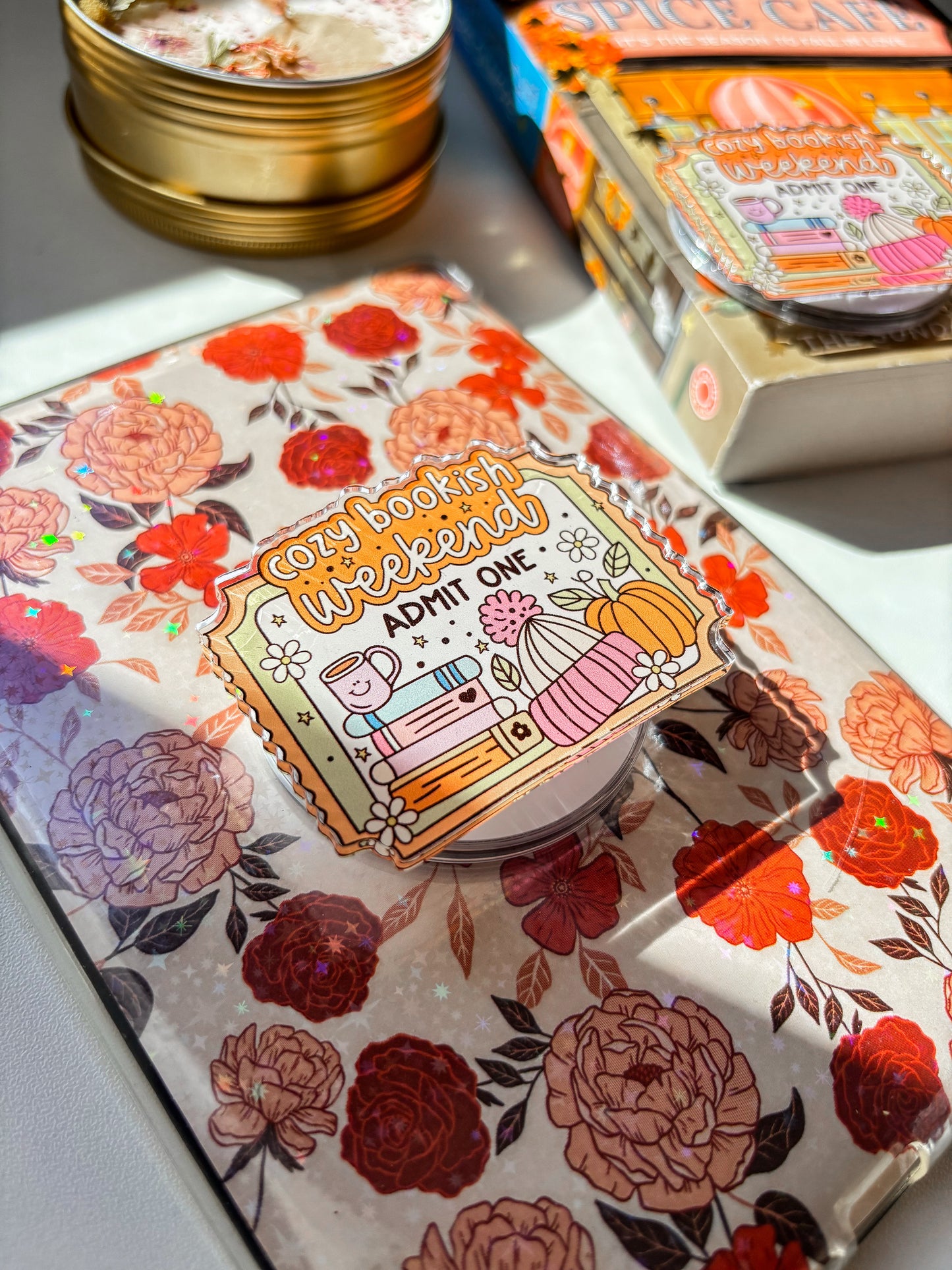 Cozy Bookish Weekend Magnetic Grip