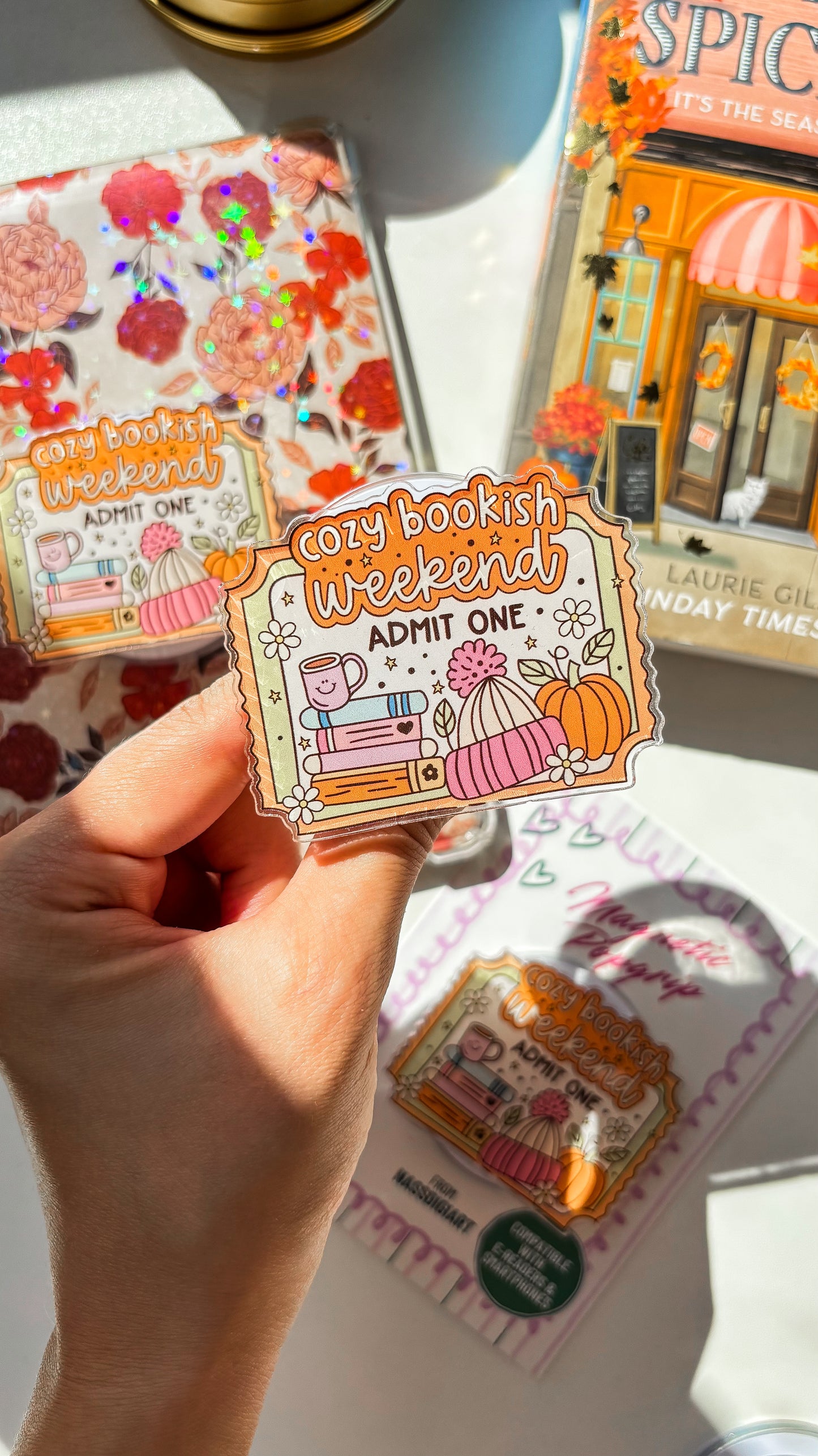 Cozy Bookish Weekend Magnetic Grip